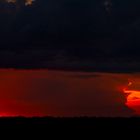 Rainshower At Sunset