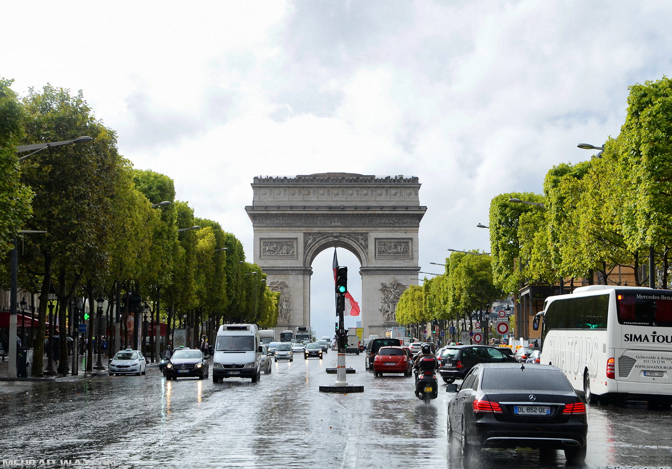 Rainy Champs Elysees