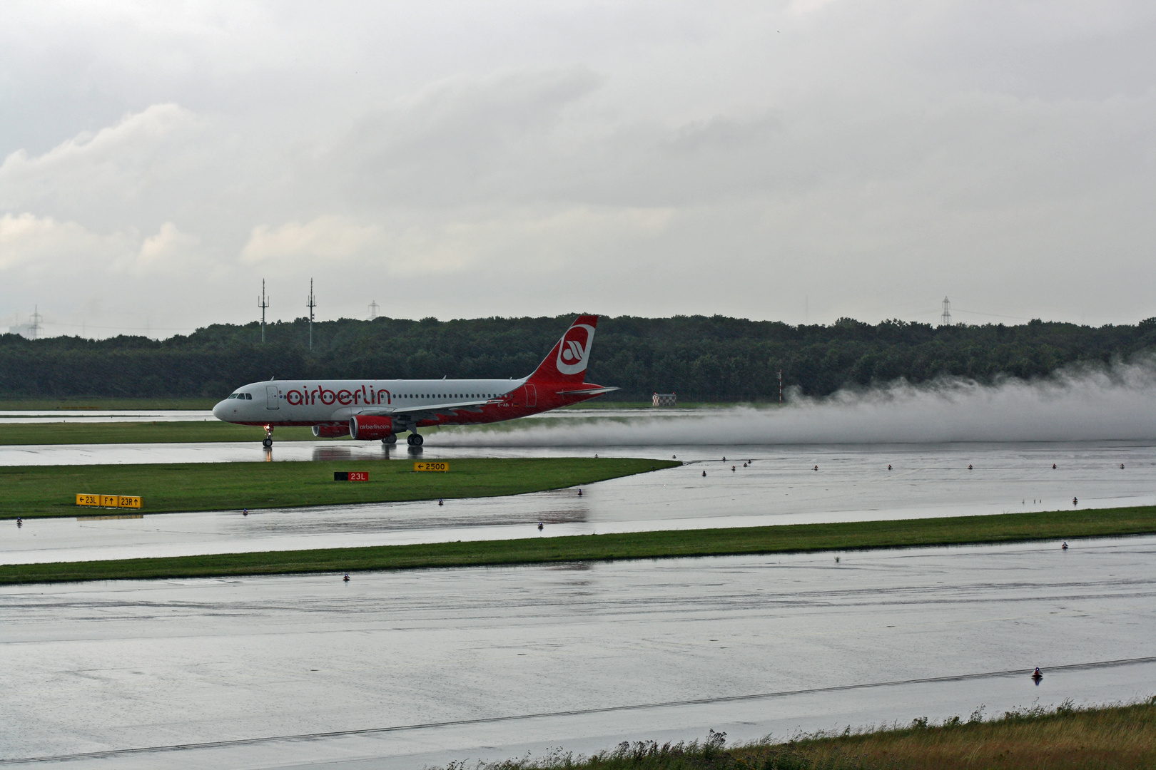 Rainy Day at Düsseldorf Airport