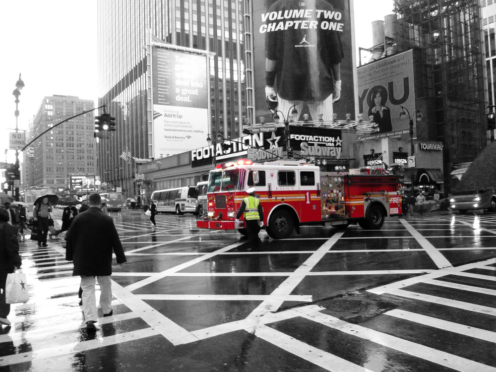 Rainy day for FDNY