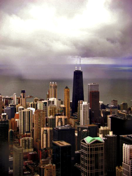 Rainy day in Chicago
