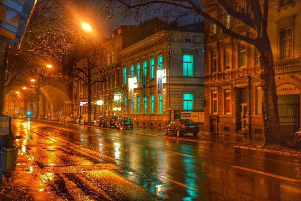 rainy day in the beautiful streets of Wuppertal (german San Francisco)