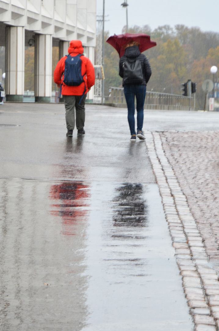 Rainy day on Helsinki