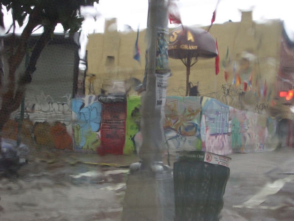 rainy day somewhere in The Bronx