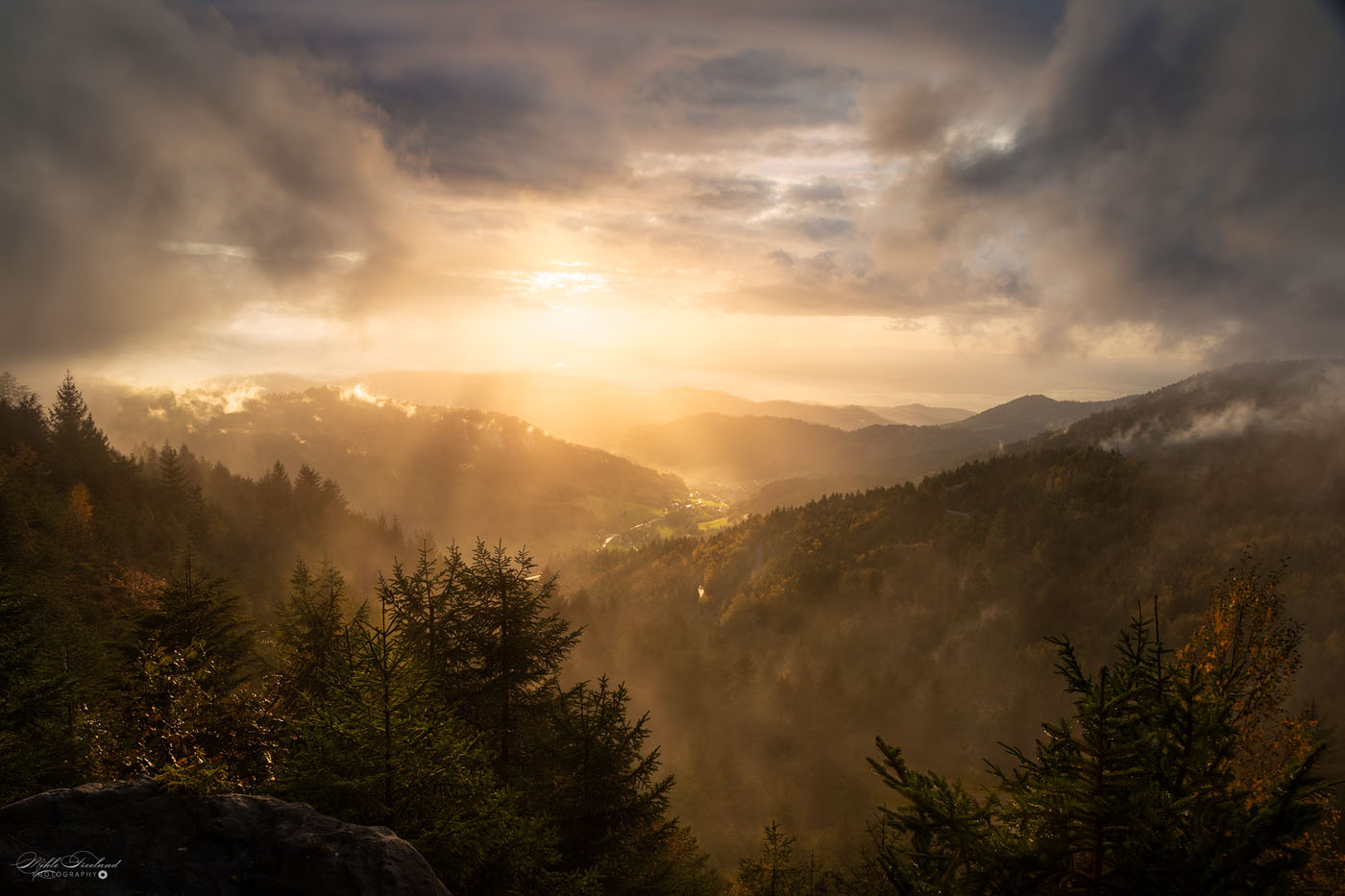 Rainy evening in Blackforest