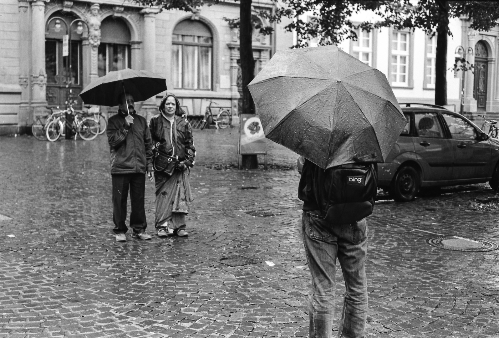 Rainy Heidelberg VII: ...und gleich kommt das Vögelchen!