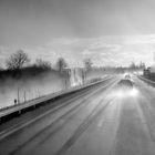 rainy road to Strasbourg