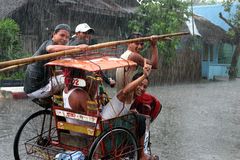 Rainy season in Carigara, Leyte, Philippines