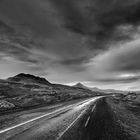 Rainy Street in Iceland