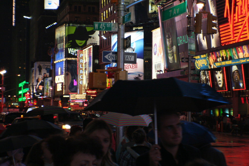 Rainy Times Square