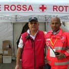 Raja Shahed and Roberto Baldassarelli of Italian Red Cross