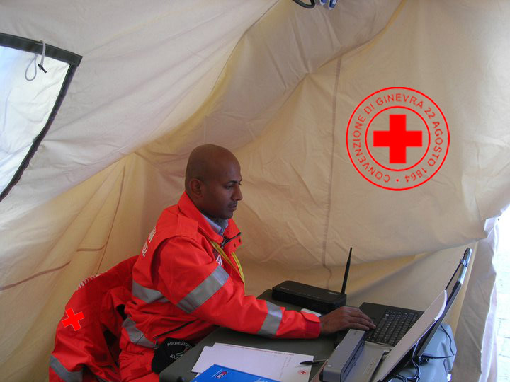 Raja Shahed : Red Cross Volunteer in Venice