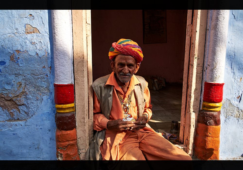 Rajasthan - Älterer Herr in der Altstadt