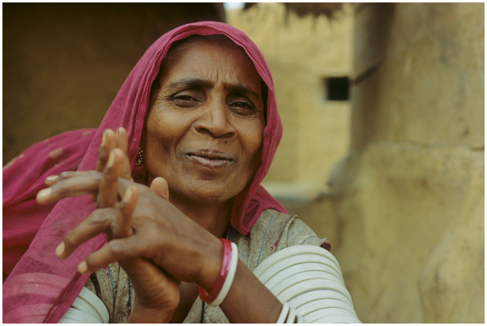 Rajputin in Jaisalmer, Rajasthan, Nordindien