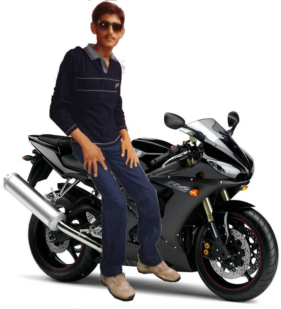 Raju thadiya with bike