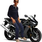 Raju thadiya with bike