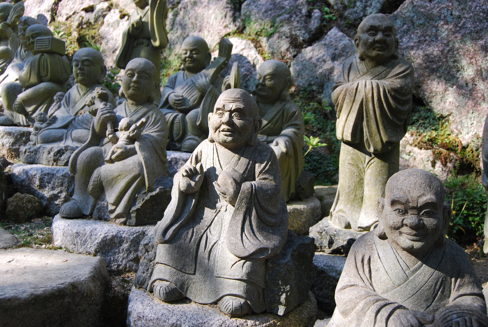 Rakan-Statuen im Daishoin-Tempel