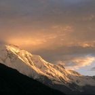 Rakaposhi beim Sonnenuntergang