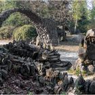 Rakotzbrücke auf dem Trockenen 