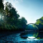 Rakotzbrücke beim Sonnenaufgang