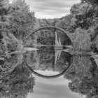 Rakotzbrücke b/w