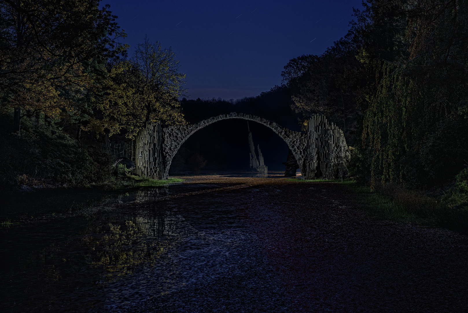 Rakotzbrücke im Herbst