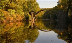 Rakotzbrücke im Kromlauer Park ...,