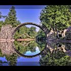 Rakotzbrücke , See in Kromlau bei Bad Muskau