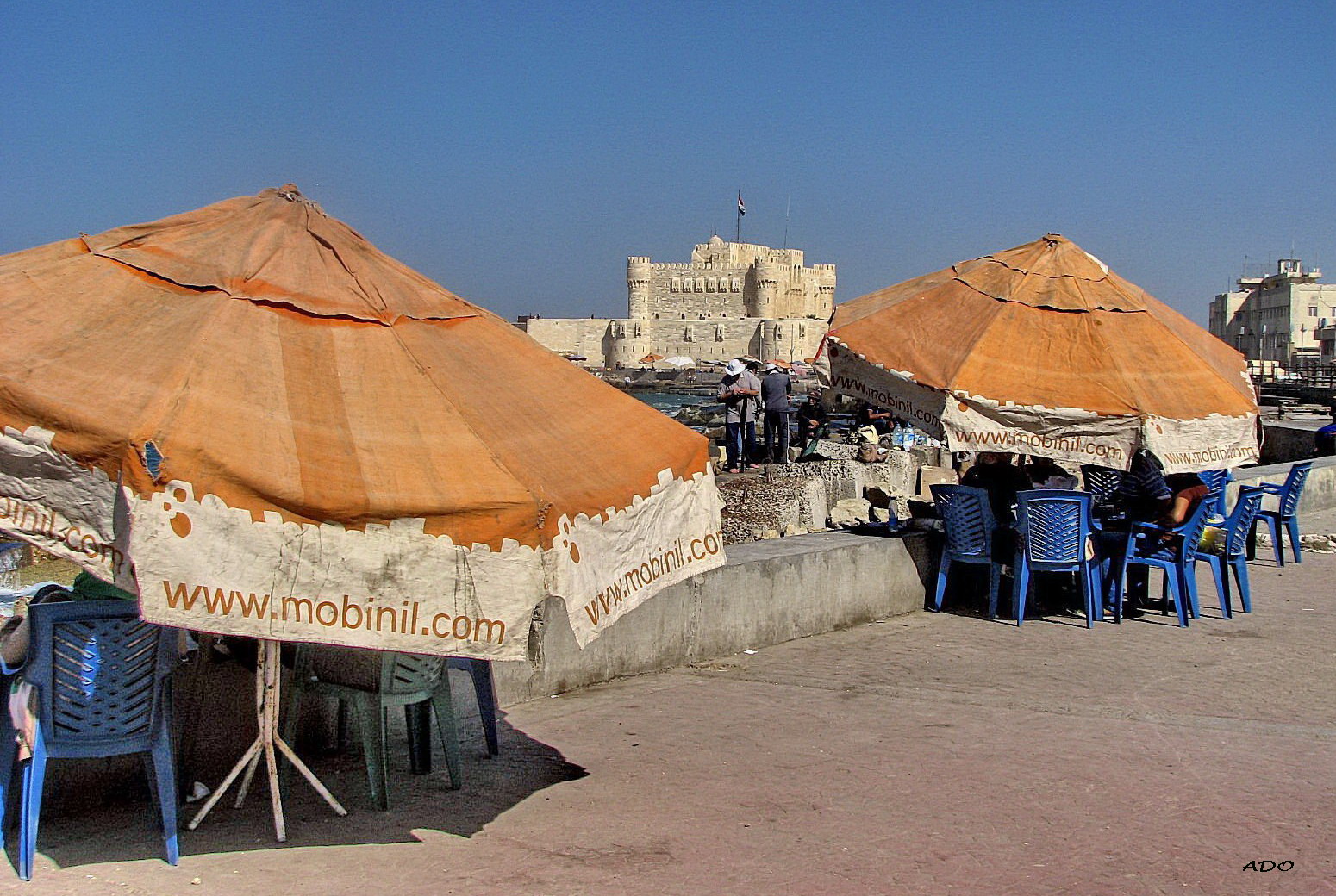 Ralaxing Under the Umbrellas