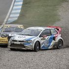 Rallycross, Toomas Heikkinen und Robin Larsson auf Abwegen