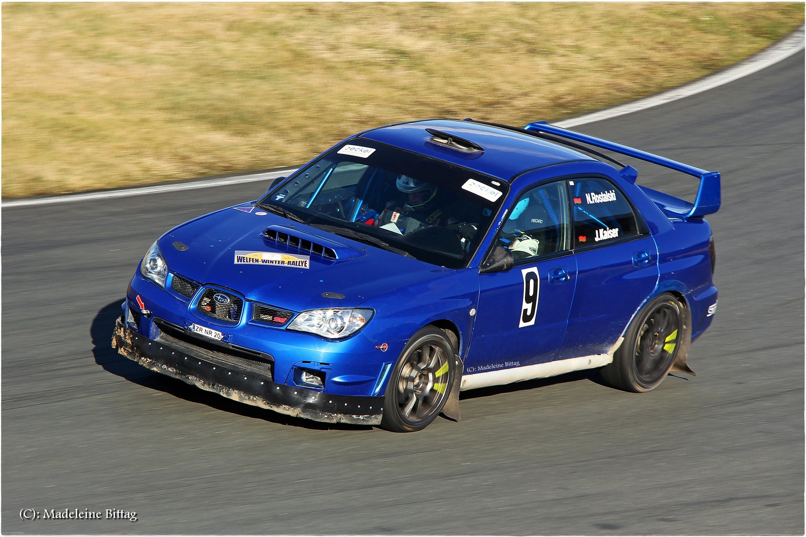 Rallye auf der Rennstrecke