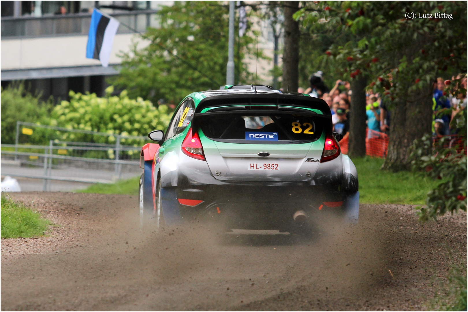 Rallye im Harju-Park von Jyväskylä