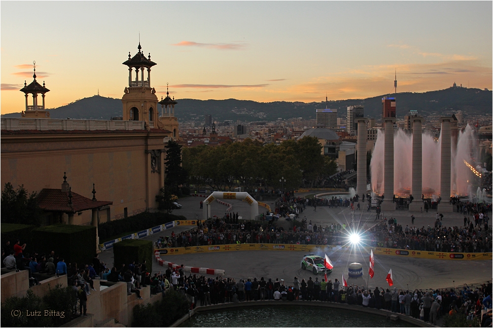 Rallye mitten in Barcelona