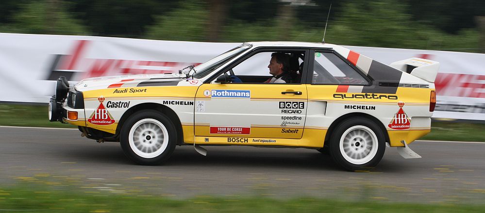 Rallye-Quattro mal sauber unterwegs...