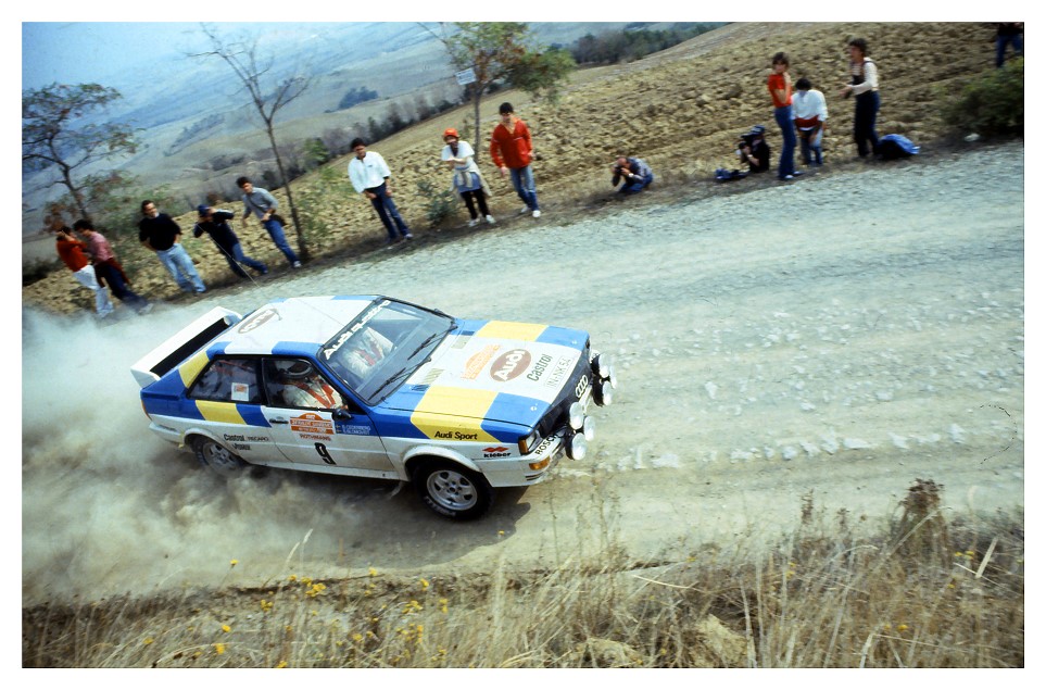 Rallye-Star Stig Blomqvist rockt die Toskana