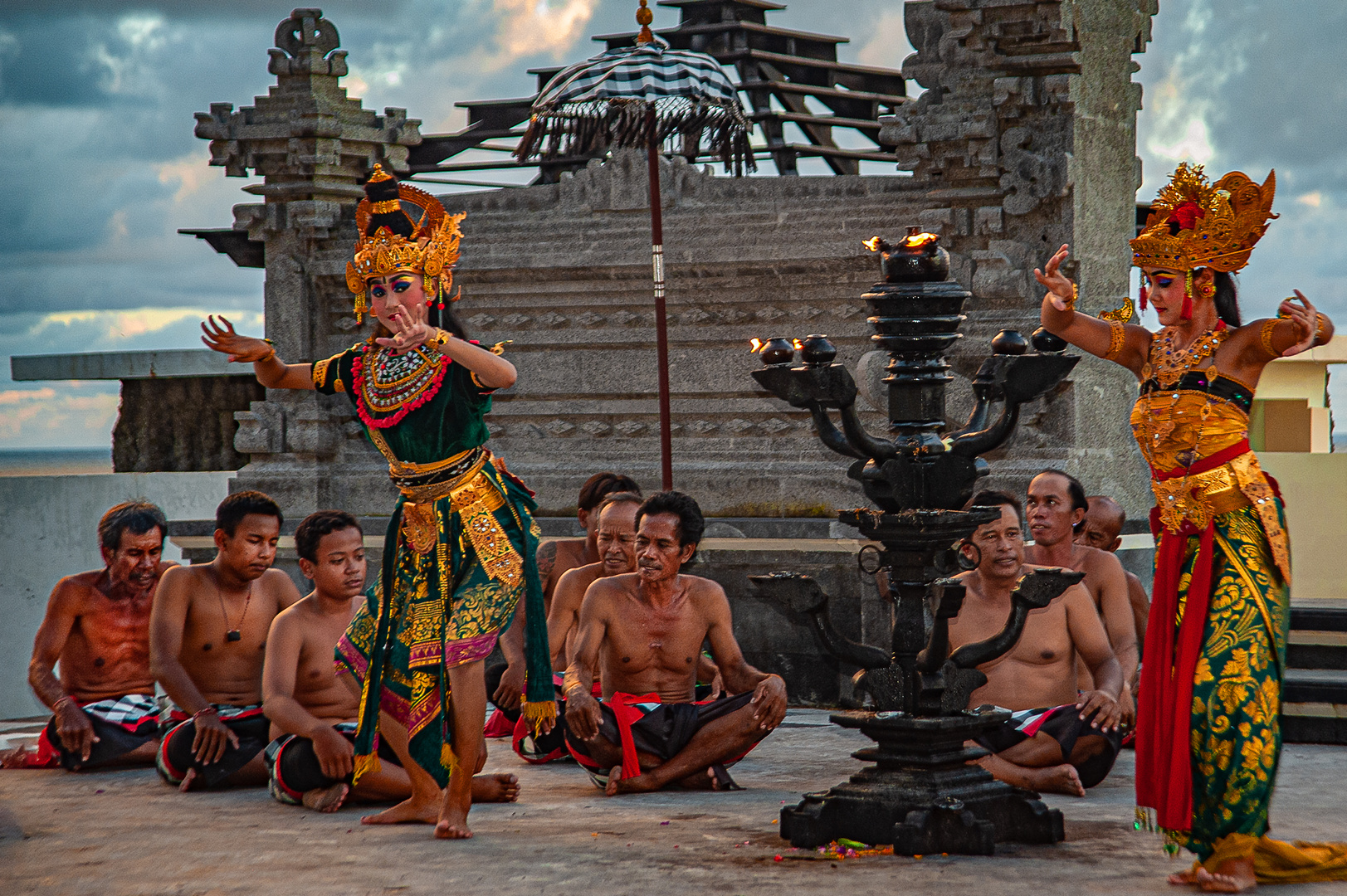 Rama and Shinta at Kecak dance