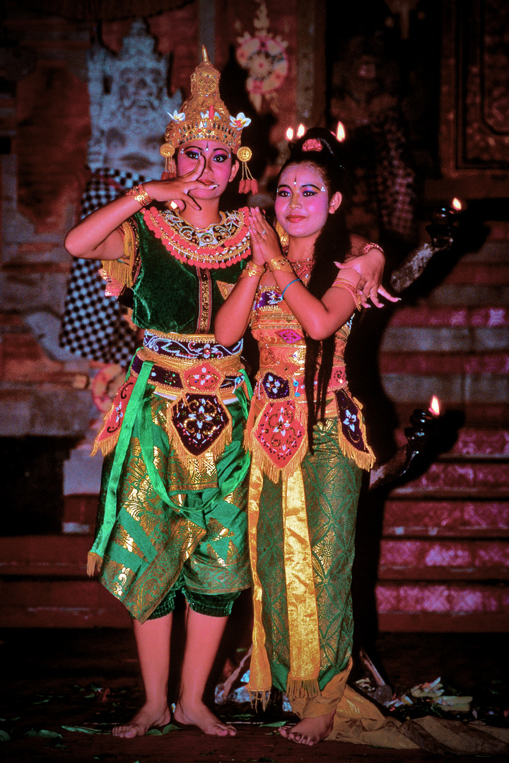 Rama and Sita at the Kecak dancing