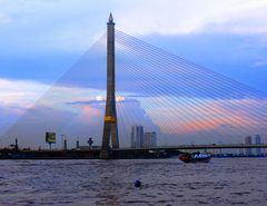 Rama-VIII Bridge in Bangkok