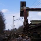 Rammbock am Ende eines Abstellgleises, Delitzsch