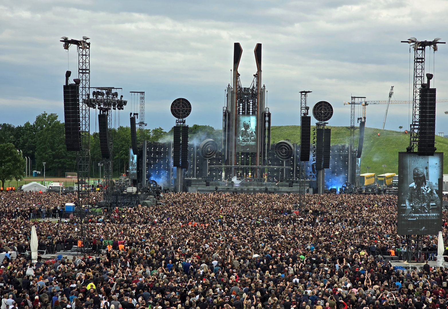 Rammstein in Dresden in der Rinne