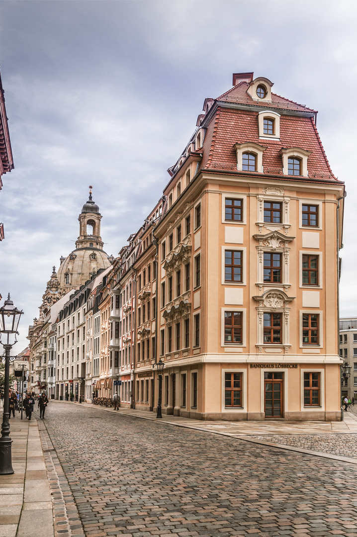 Rampische Straße mit Frauenkirche - Dresden