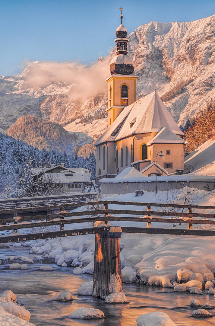 Ramsau - St.Sebastian im Abendlicht