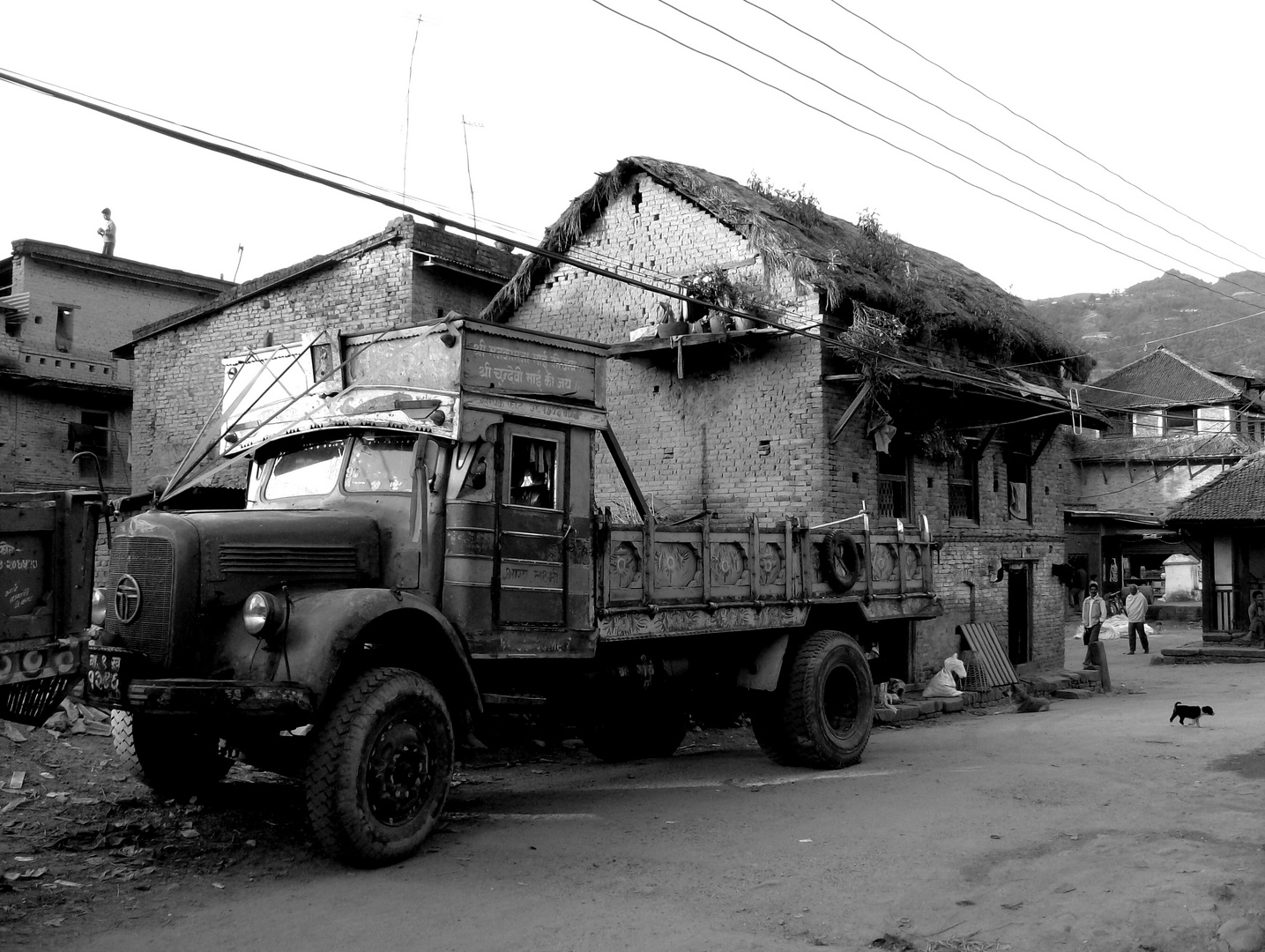 ramshackle old vehicle in Sankhu/ Kathmandu