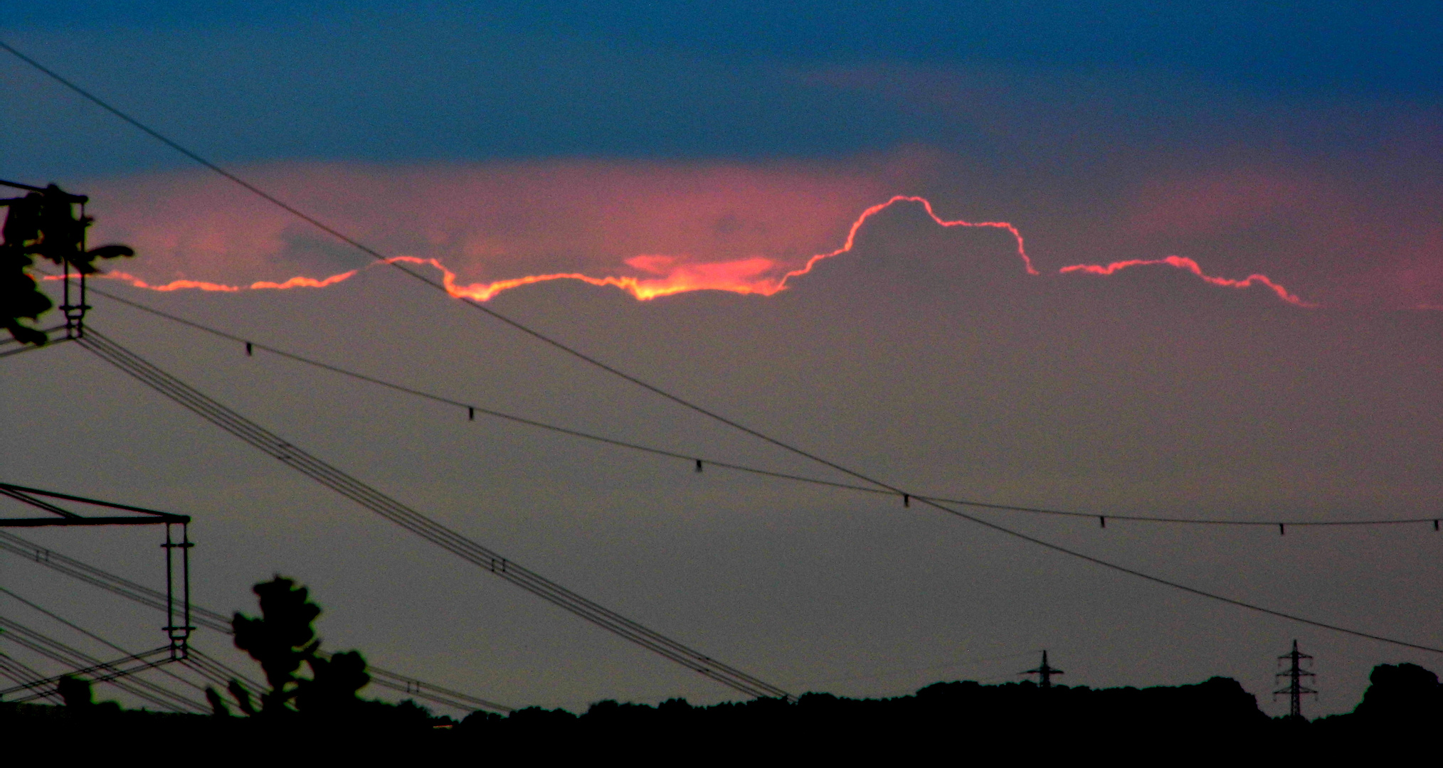 Randgestaltung Sonnenuntergang