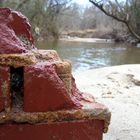 random part of a brick wall i found on the creek