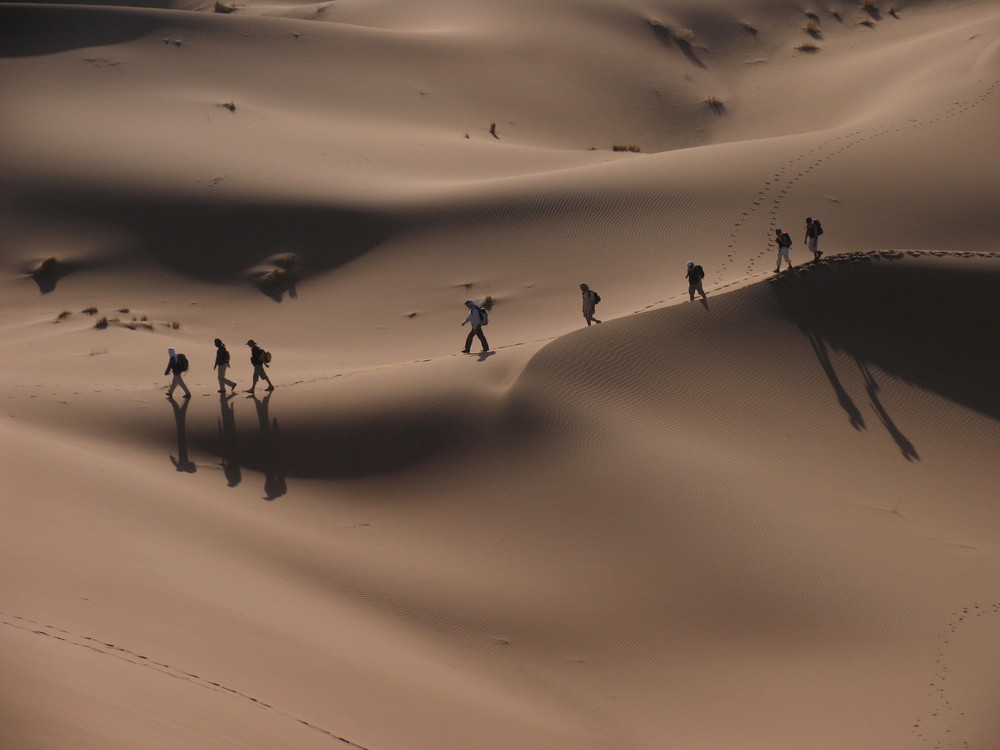 randonnée dans le desert