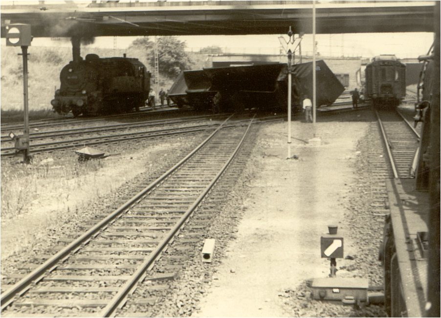 Rangier-Unfall in Hohenbudberg 1964