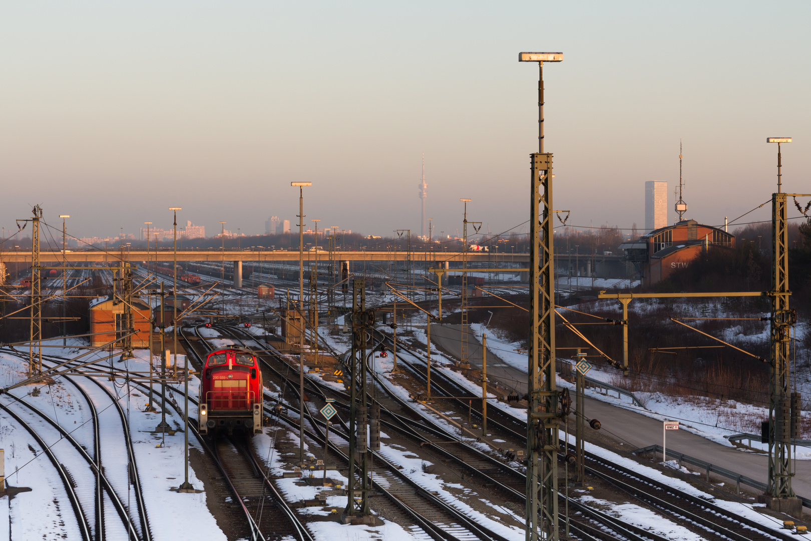 Rangierbahnhof Abendstimmung