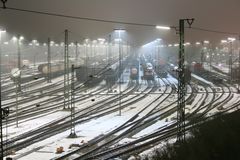 Rangierbahnhof bei Nacht die 1.