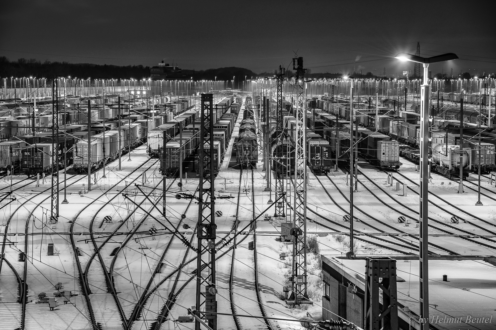 Rangierbahnhof Maschen - die fertigen Züge warten